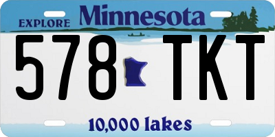 MN license plate 578TKT