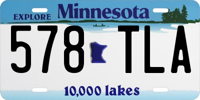 MN license plate 578TLA