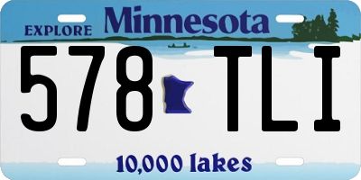 MN license plate 578TLI
