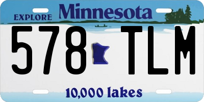 MN license plate 578TLM