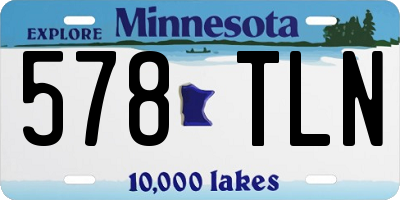 MN license plate 578TLN