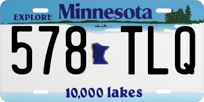 MN license plate 578TLQ