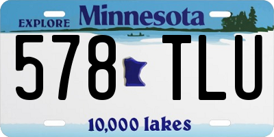 MN license plate 578TLU