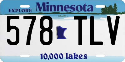 MN license plate 578TLV