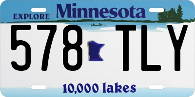 MN license plate 578TLY