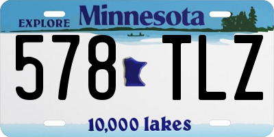 MN license plate 578TLZ