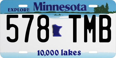 MN license plate 578TMB