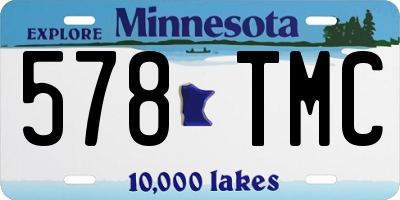 MN license plate 578TMC