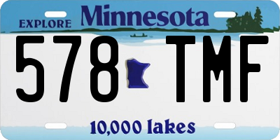 MN license plate 578TMF