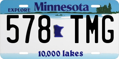 MN license plate 578TMG