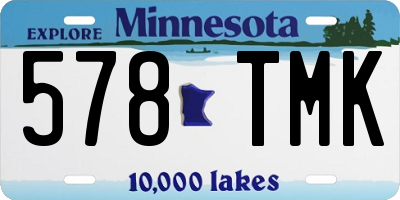 MN license plate 578TMK