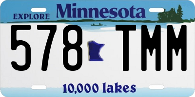 MN license plate 578TMM