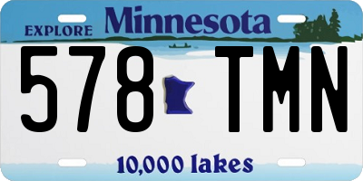 MN license plate 578TMN