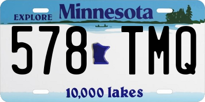 MN license plate 578TMQ