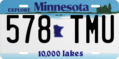 MN license plate 578TMU