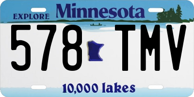 MN license plate 578TMV