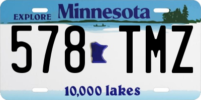 MN license plate 578TMZ