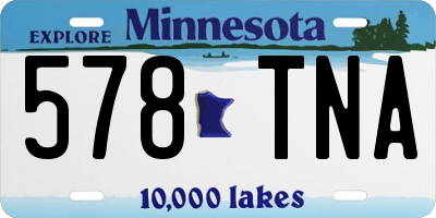 MN license plate 578TNA