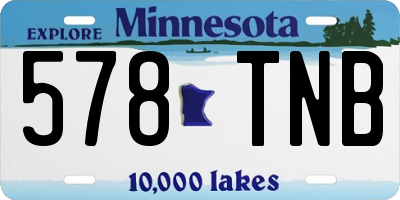 MN license plate 578TNB