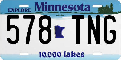 MN license plate 578TNG