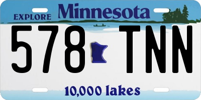 MN license plate 578TNN