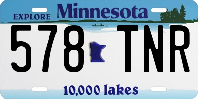MN license plate 578TNR