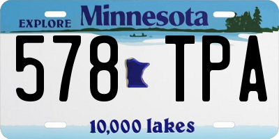 MN license plate 578TPA