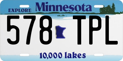 MN license plate 578TPL