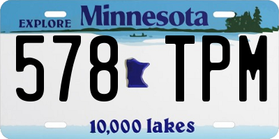 MN license plate 578TPM