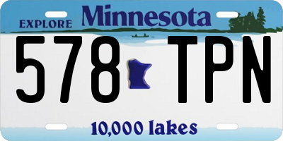 MN license plate 578TPN