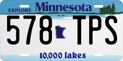 MN license plate 578TPS