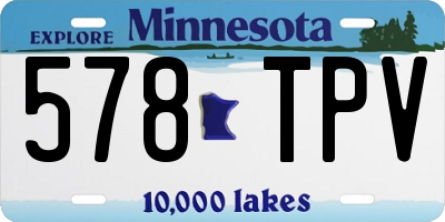 MN license plate 578TPV