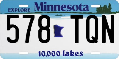 MN license plate 578TQN