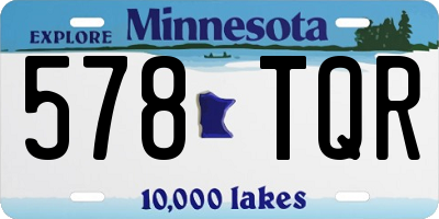 MN license plate 578TQR