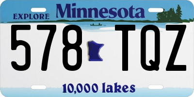 MN license plate 578TQZ