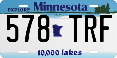 MN license plate 578TRF