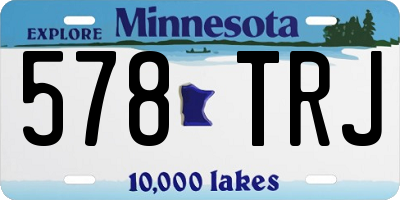 MN license plate 578TRJ