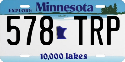 MN license plate 578TRP