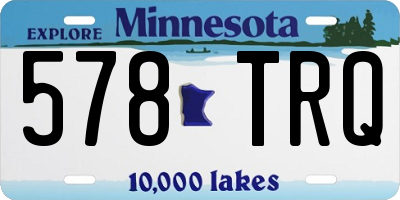 MN license plate 578TRQ