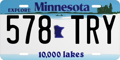 MN license plate 578TRY