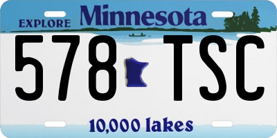 MN license plate 578TSC
