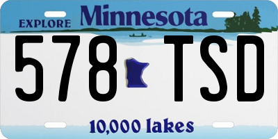 MN license plate 578TSD