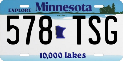 MN license plate 578TSG