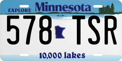 MN license plate 578TSR