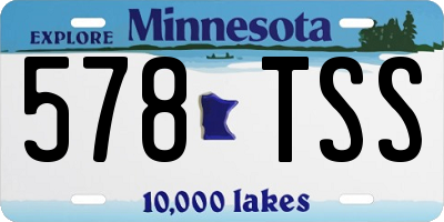 MN license plate 578TSS