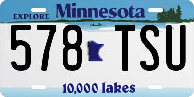 MN license plate 578TSU