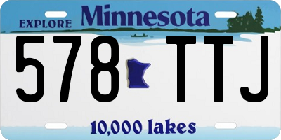 MN license plate 578TTJ
