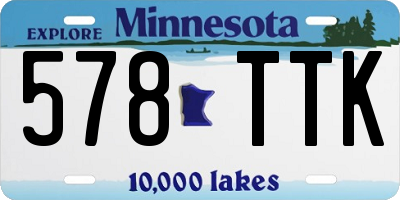 MN license plate 578TTK