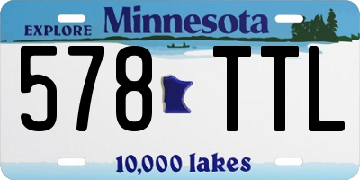 MN license plate 578TTL