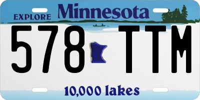 MN license plate 578TTM